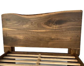 Cama de roble ahumado Double Head Live Edge