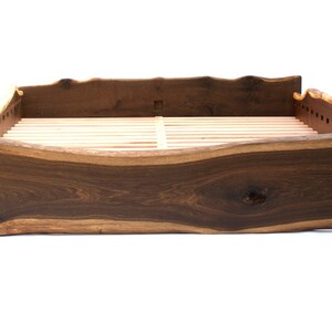 Live Edge Bed Natural, King, Queen, Any size, Bett, Cama, Fumed Oak image 3