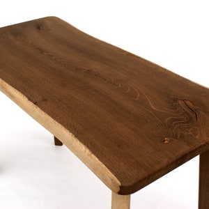 Biurko Live Edge w dowolnym rozmiarze, Tisch, Tavola, Bio Furniture, Waney Edge, Natural Edge, Fumed Oak