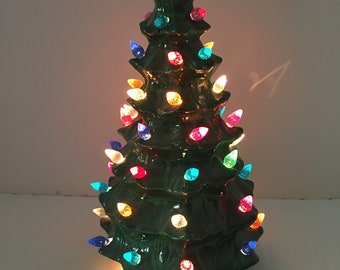 Items similar to Lighted Christmas Tree Wall Hanging on Etsy