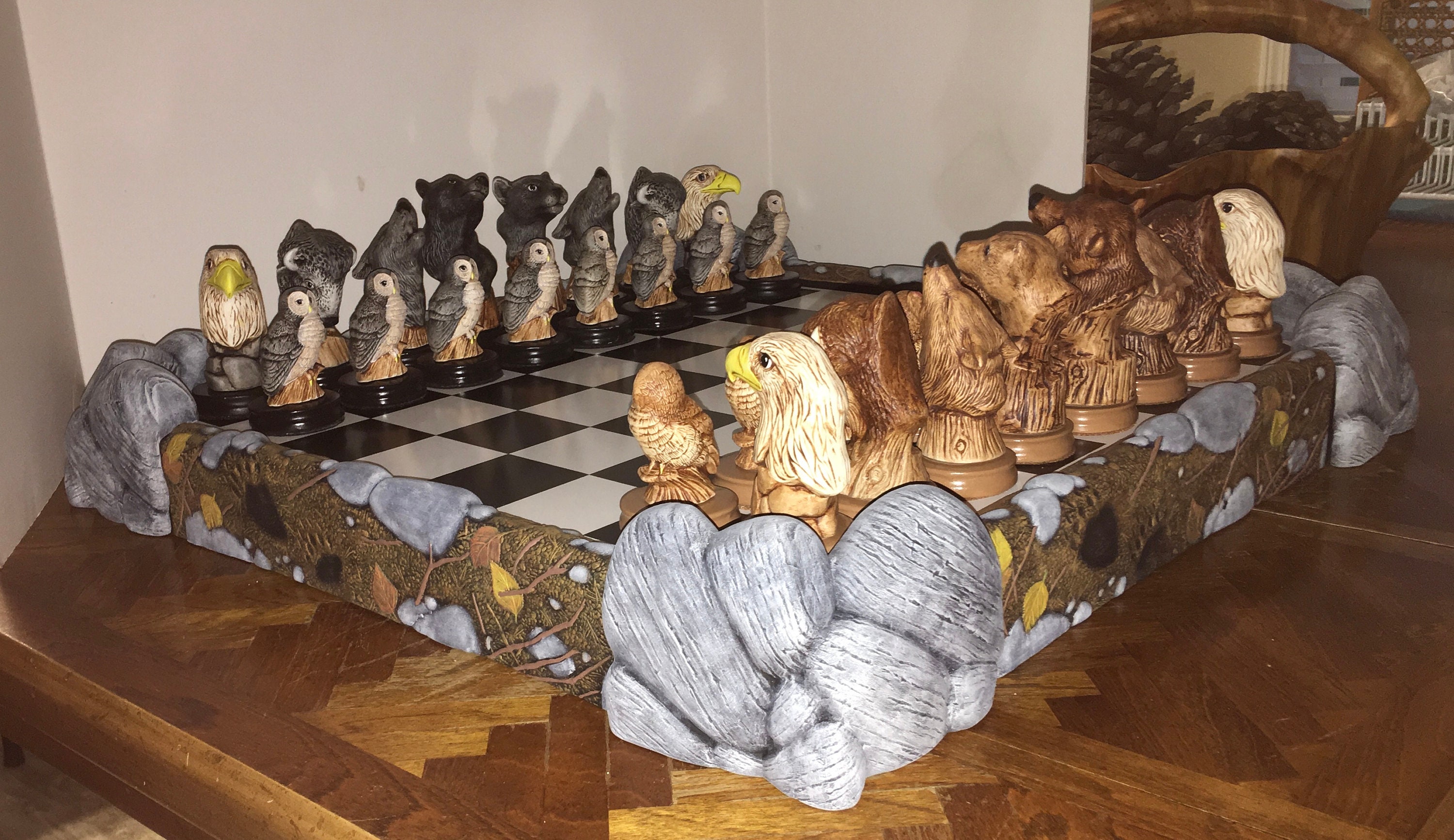 Wildlife Chess Set | Etsy