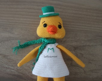 Amigurumi Duck Marty Toy Printable Pdf Crochet Pattern