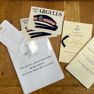Argyll & Sutherland Highlanders Misc. Ephemera (1990s/2000s)
