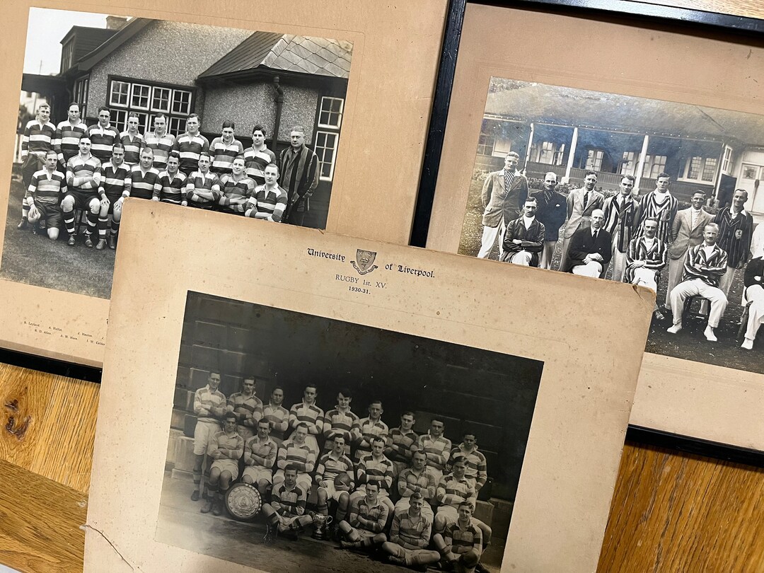 Three 1930s British Sporting Photographs rugby, Cricket & Football Etsy