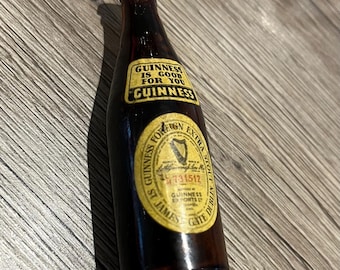 Novelty 1960s Miniature Bottle of Guinness