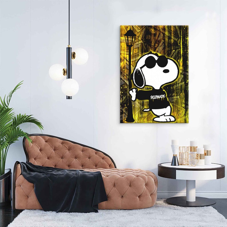 Artistic mural BE COOL Pop Art Snoopy image 4