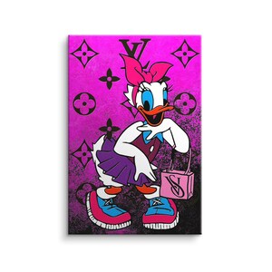 Quadro da parete - Daisy ama fare shopping - Poster - Tela - Stampa artistica