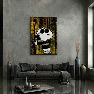 Artistic mural BE COOL Pop Art Snoopy image 5