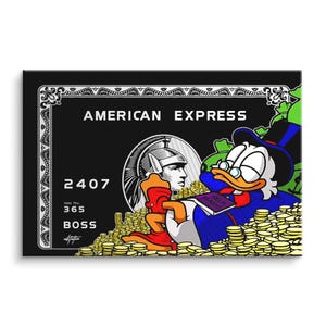 Wandbild - American Express - Dagobert - Poster - Leinwand - Kunstdruck
