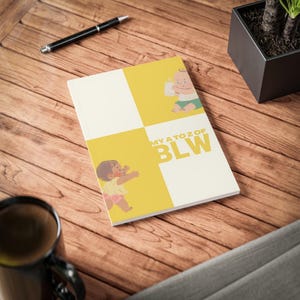 Mi A a Z de BLW / Diario digital / Libro de recuerdos para bebés / Imprimibles para niños / Libro de alimentación dirigida por el bebé / Libro de ejercicios imprimible / Amarillo