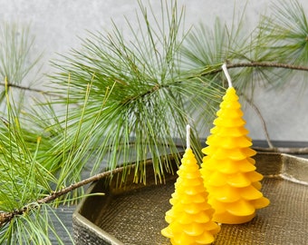 Christmas Tree Candle Set | Beeswax Candles | Non-toxic & Eco-Friendly