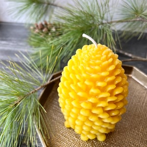 Pinecone Beeswax Candle | Natural Beeswax Candle | Non-toxic & Eco-Friendly