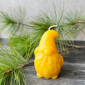 Beeswax Gnome Candle | Natural Beeswax Candle | Christmas Candle | Non-toxic & Eco-Friendly
