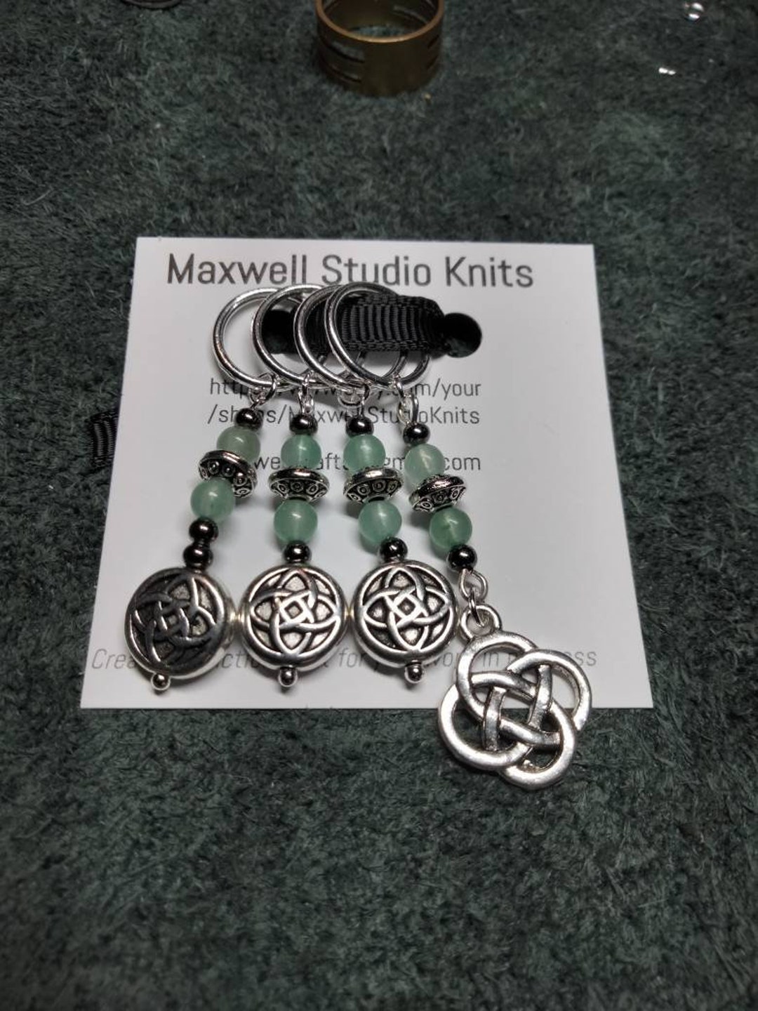 Celtic Ritual Markers Stitch Markers - Set of 4 Celtic Charms - Knitting Notions - Progress ...