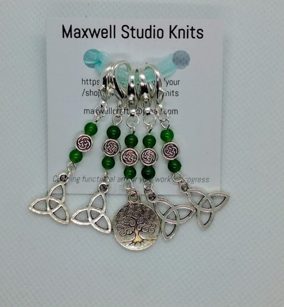 Celtic Ritual Markers Celtic Vibes Trinity Knot & Tree of Life Stitch Markers - Progress ...
