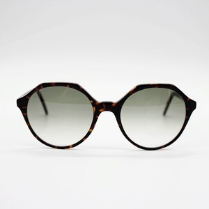 Vintage Luxury Sunglasses Planet Psyche  authentic and rare Pantos frames by Mazzucchelli wiht organic lenses, Made in Italy New Old Stock