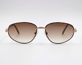 Vintage Sunglasses Desil Splendor S 75 authentic aviator gold rolled 14 Kt frame, Made in Italy NOS