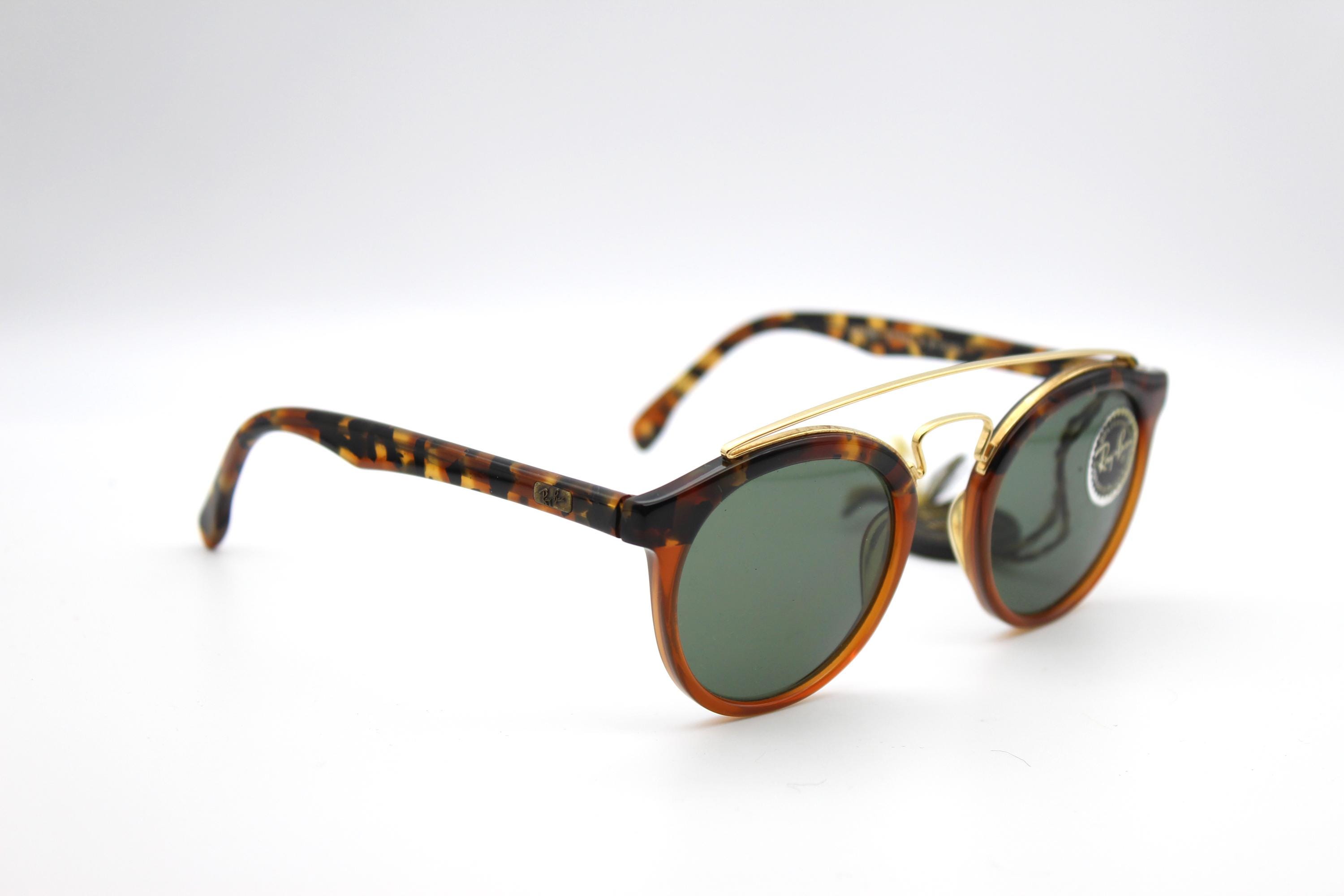 B&L Ray-Ban ヴィンテージ GATSBY STYLE 4 希少美品 Vintage Sunglasses Ray Ban Gatsby Style 4 W1520 Round Metal With
