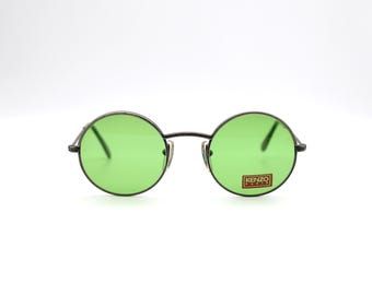 Vintage Sunglasses Kenzo Oscar K 15 Tondo Round Metal Steampunk, Made in France NOS
