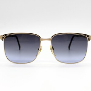 Vintage Sunglasses Oxbridge 1004 square metal frame Made in England New Old Stock