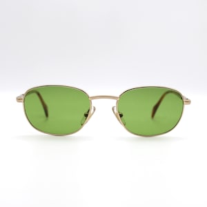 Vintage Sunglasses Gucci GG 1362 KR4 round metal glasses Made in Italy New Old Stock