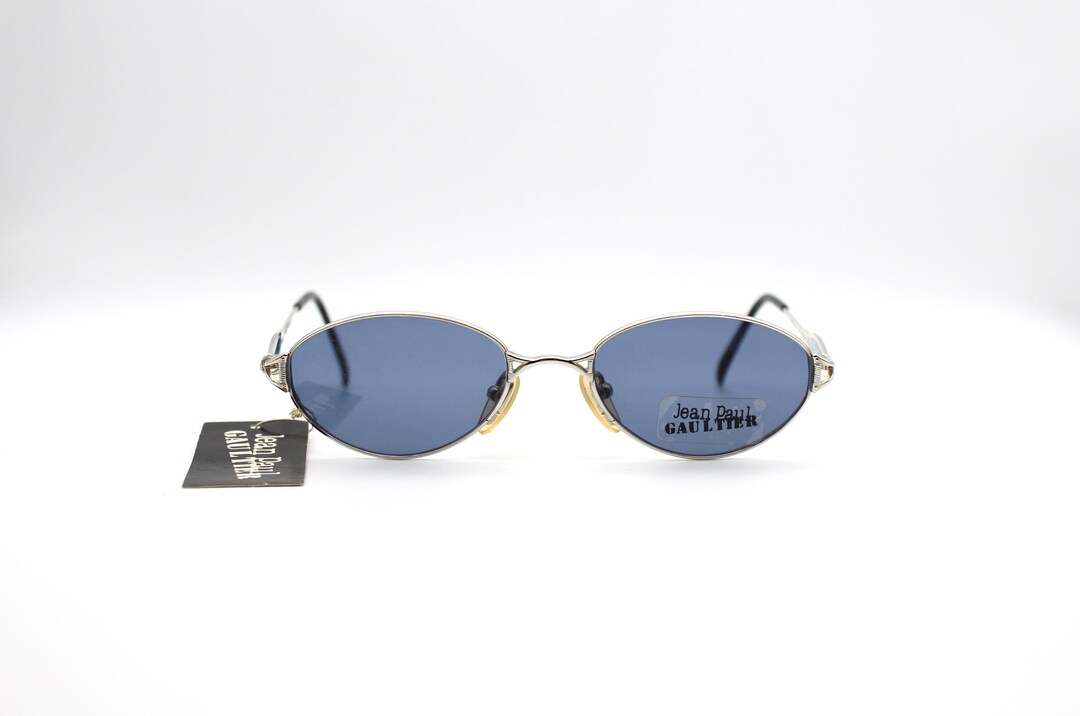 Vintage Sunglasses Jean Paul Gaultier 55-4672 Oval Steampunk Made