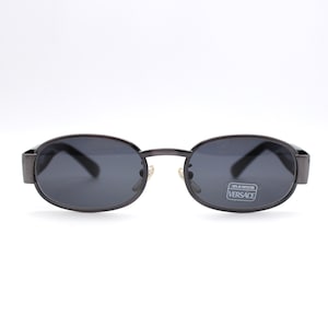 Vintage Sunglasses Gianni Versace MOD X10 COL 58M ovale Steampunk style Made in Italy New Old Stock