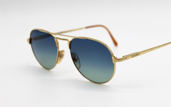 Vintage Sunglasses Gianni Versace V 05 Aviator Go… - image 5