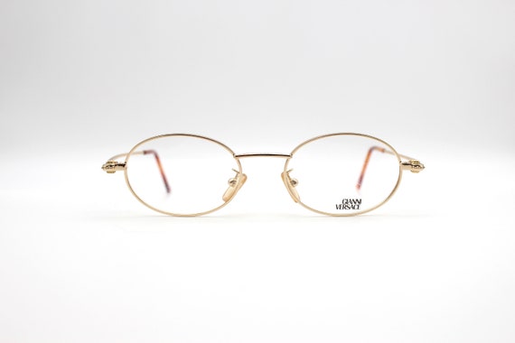 ヴィンテージ ジャンニ ヴェルサーチ G 86 Col. メガネ030 オーバル