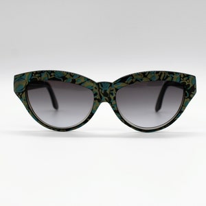 Vintage Sunglasses Emanuel Ungaro 553 by Persol Ratti cat eye Oversize Made in Italy New Old Stock