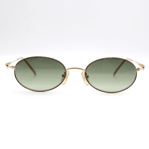 Vintage Sunglasses Escada E002 B47 Oval steampunk glasses Made in France NOS