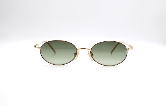 Vintage Sunglasses Escada E002 B47 Oval Steampunk Glasses  display picture 1