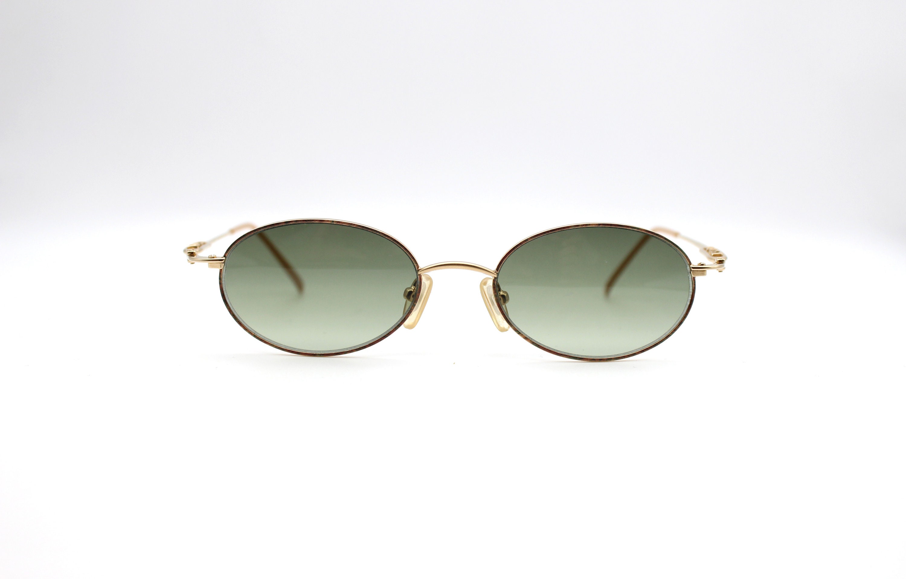 Vintage Sunglasses Escada E002 B47 Oval Steampunk Glasses  display picture 3
