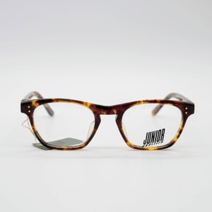 Vintage Eyewear frame Junior Gaultier 57-0073 authentic and rare square glasses wiht demo lenses Made in Japan New Old Stock