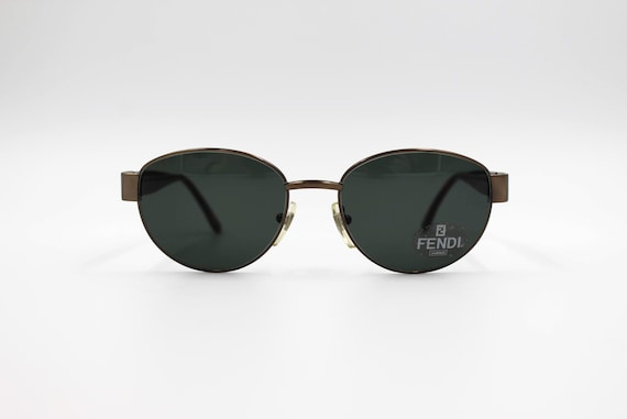 Vintage Sunglasses Fendi VL 7138 Pantos Round Metal Authentic and Rare Luxury Steampunk Glasses by DIERRE Made in Italy New Old Stock Etsy Ireland