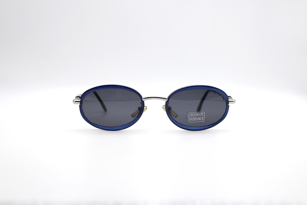 Vintage Sunglasses Gianni Versace Mod. X14 COL A35 Ovale Steampunk