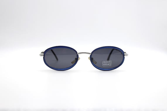 Vintage Sunglasses Gianni Versace Mod. X14 COL A35 Ovale Steampunk