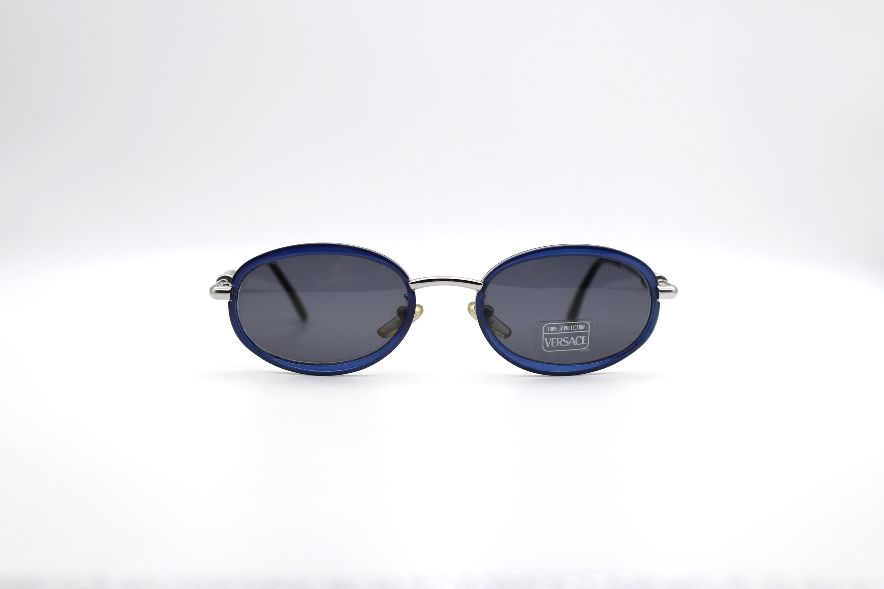 Vintage Sunglasses Gianni Versace Mod. X14 COL A35 Ovale Steampunk