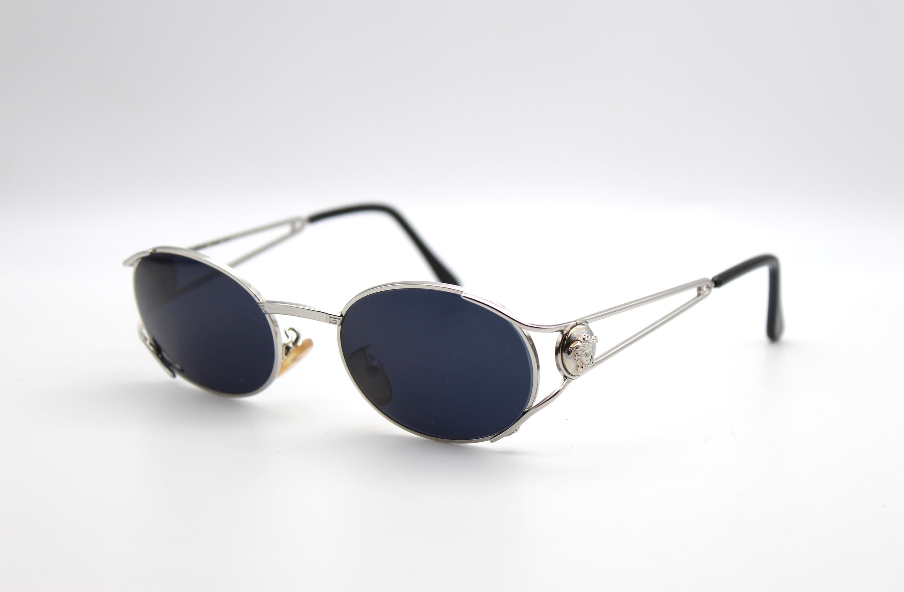 Vintage Eyewear Gianni Versace G98 COL 26M Oval Steampunk Made in
