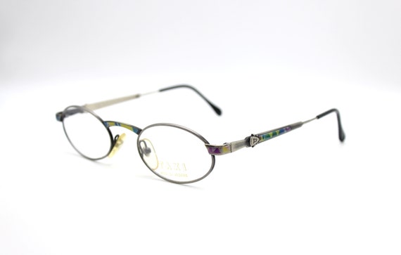 Vintage eyeglasses Taxi A1 C -02 by Casanova Steampunk Oval Made in Italy by Lastes NOS View 3