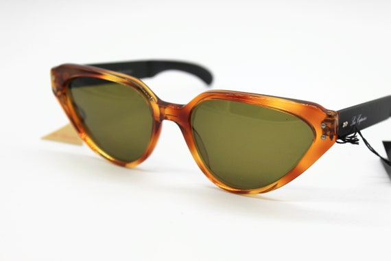 Vintage Sunglasses Les Copains LC 9 hand made cat eye… - Gem display picture 1