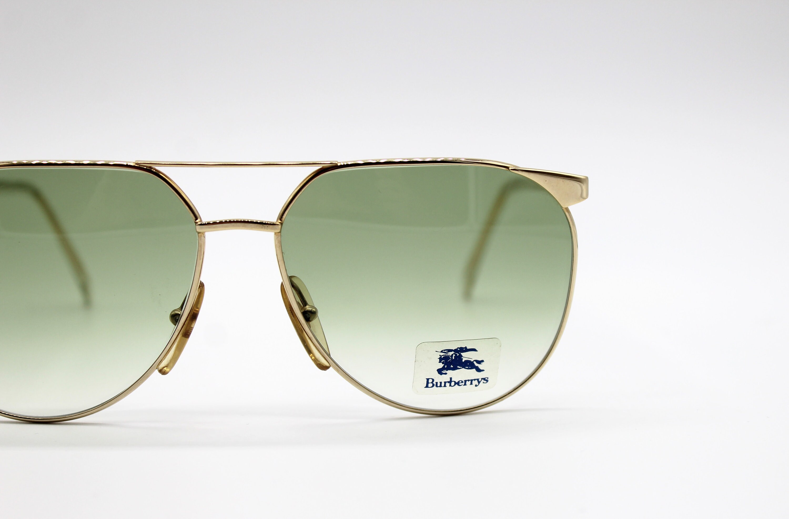 Vintage Sunglasses Burberry B44 01 Hand Made Steampunk Aviator