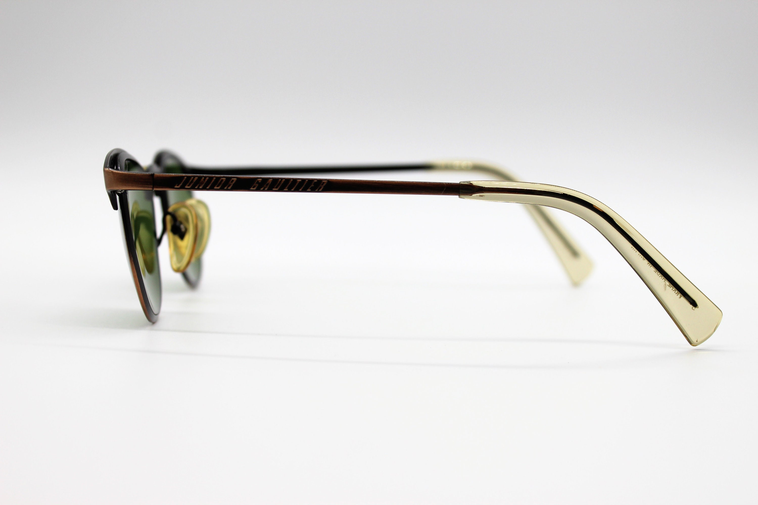 Vintage Sunglasses Jean Paul Gaultier 57 0175 Rare Clubmaster Square ...