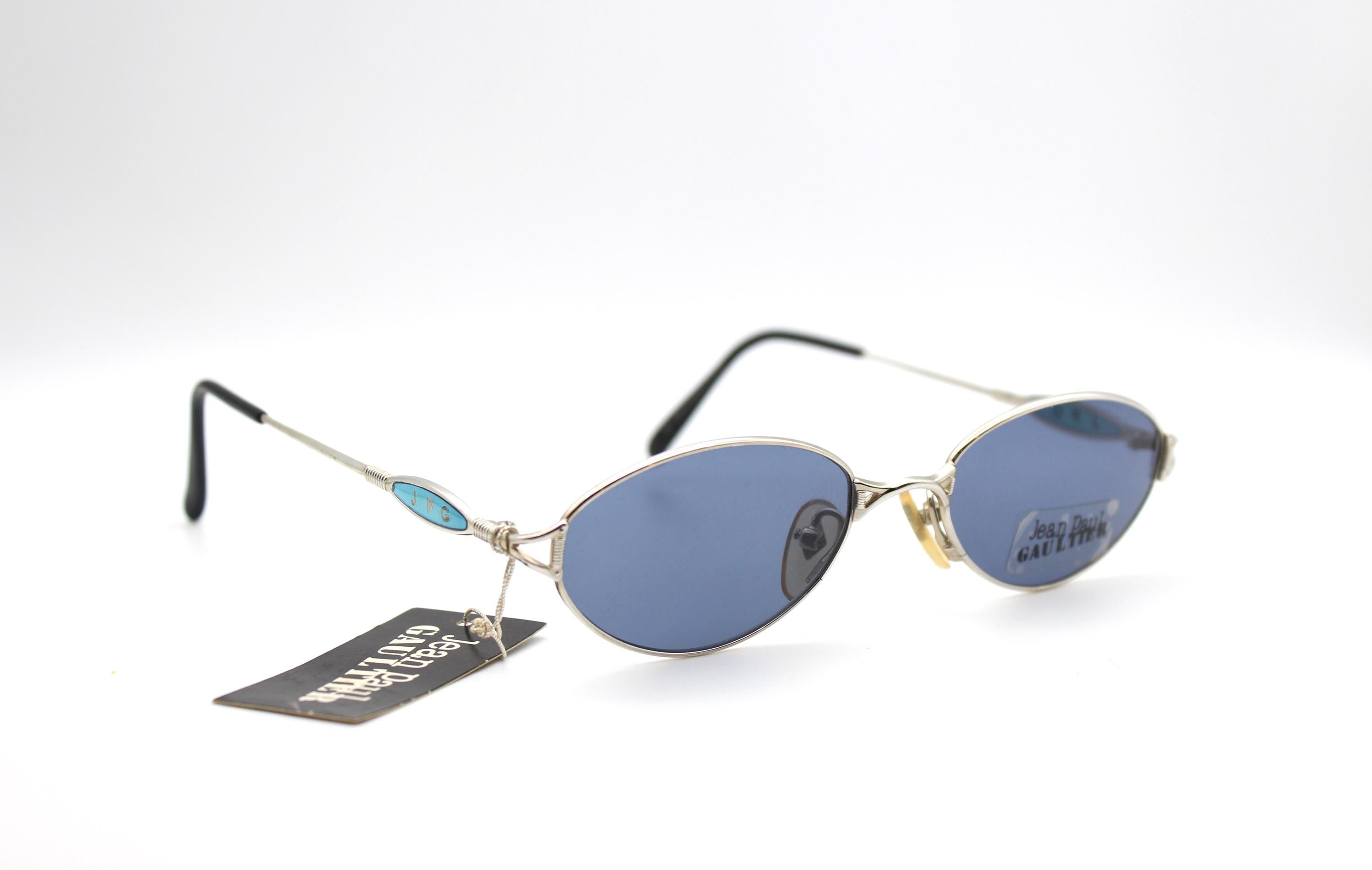 小物 JPG Jean Paul Gaultier oval sunglasses Vintage Sunglasses Jean Paul Gaultier 55-4672 Oval Steampunk Made