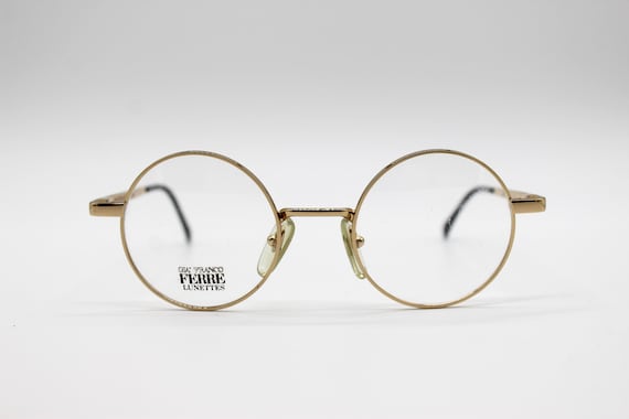Vintage Eyewear Gianfranco Ferrè GFF 25 round metal frame with original  lenses Made in Italy New Old Stock