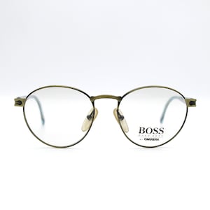 Vintage Eyeglasses Hugo Boss 5130 66 by Carrera steampunk Made in Germany NOS