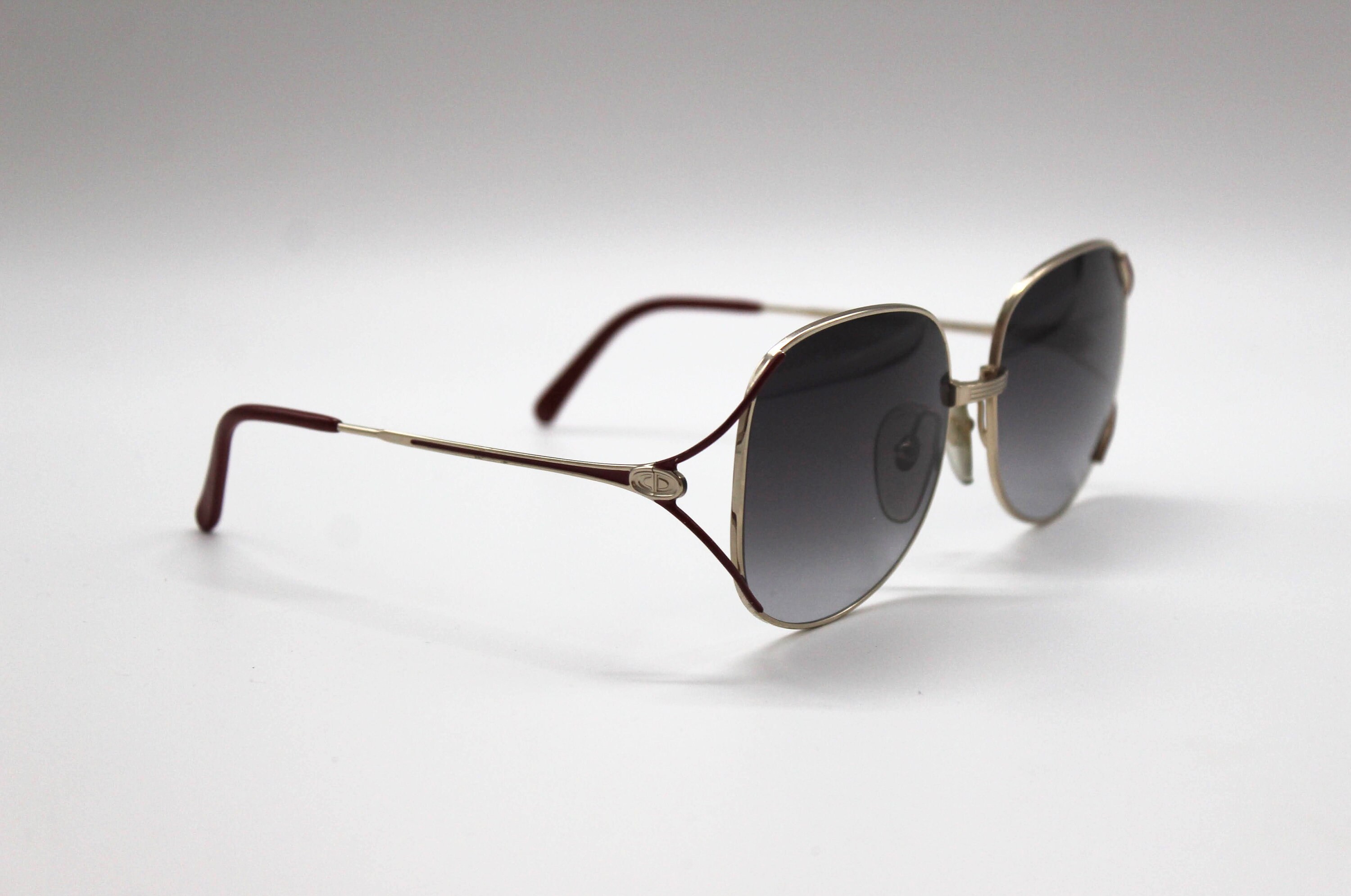 Vintage Sunglasses Christian Dior 2444 Square Oversize Steampunk