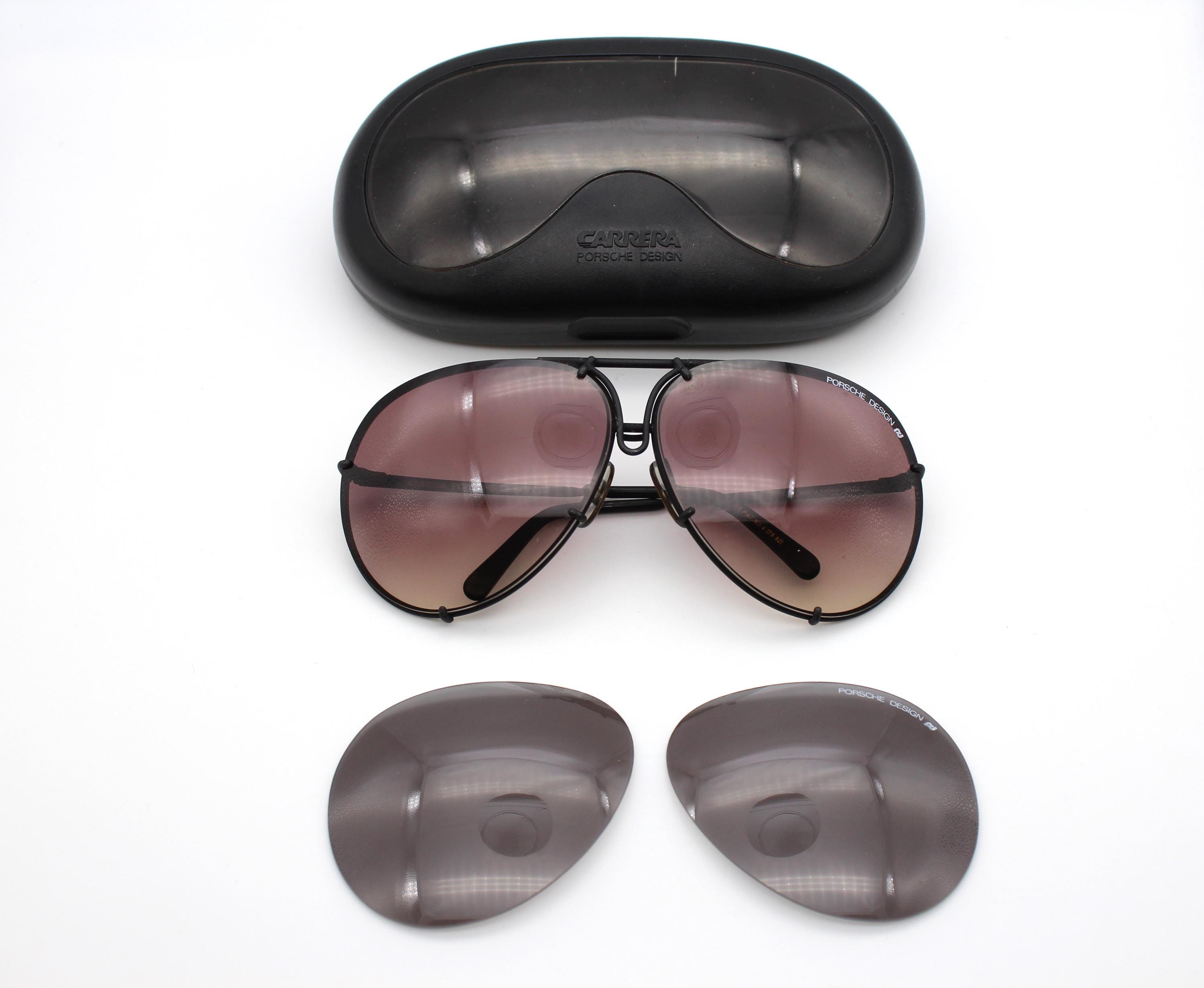 Porsche Design Carrera サングラス 5623 ケース付き Porsche Design by Carrera 5623 Vintage Sunglasses Case & Lenses