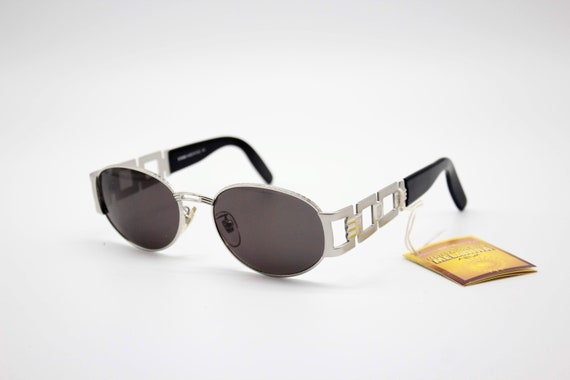 Vintage Sunglasses Fendi SL 7065 Oval Round metal aut… - Gem
