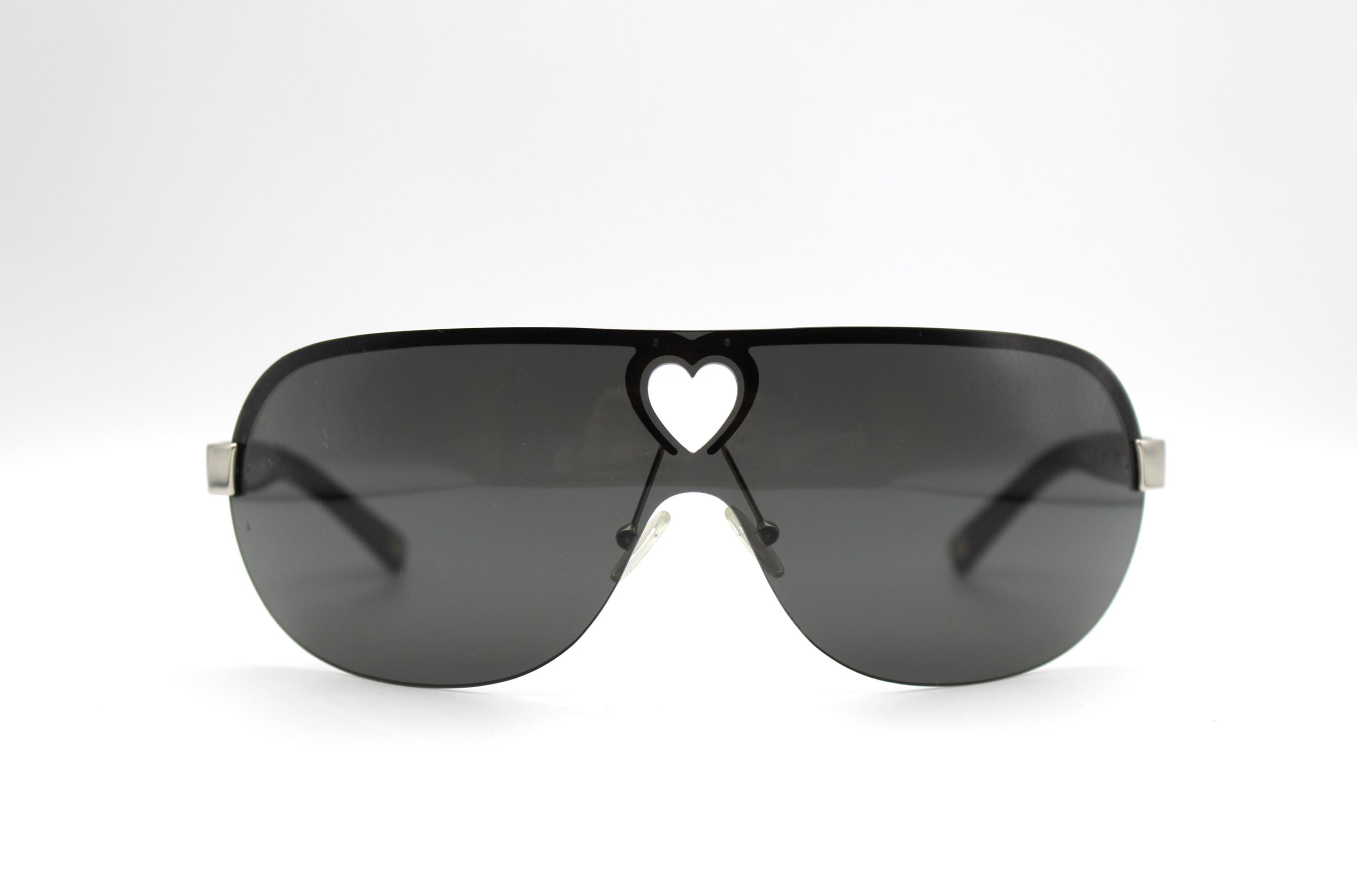 Vintage Sunglasses Moschino Love MO55001 Oversize Mask Y2K 
